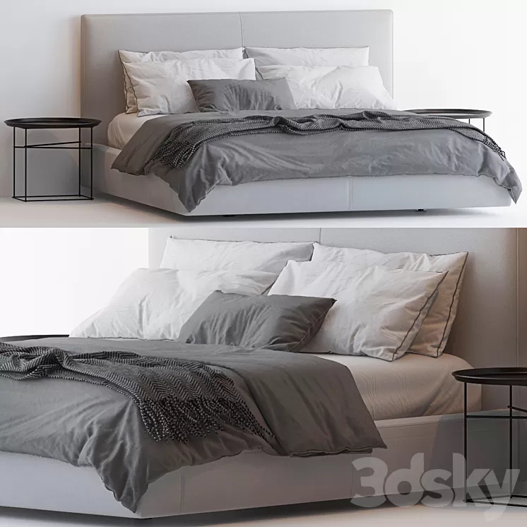 RICHARD BED BY B & B 3D Model