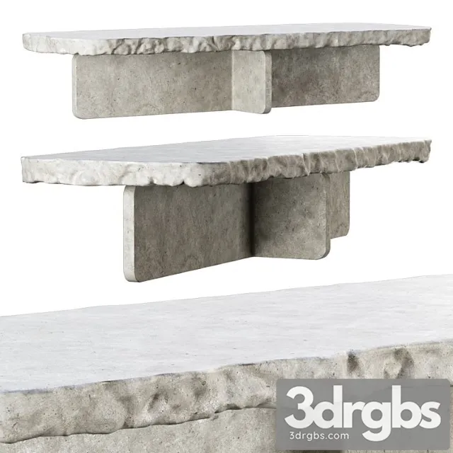 Richard Concrete Long Table By Bpoint Design Obedennyi Stol Iz Betona 3D Model Free