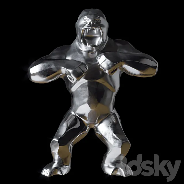 Richard Orlinski Wild Kong 3D Model