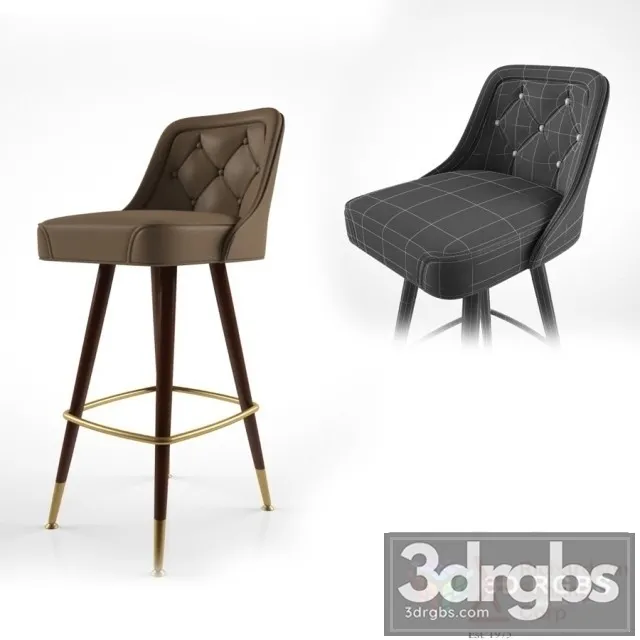 Richardson Stool Chair 3D Model Free