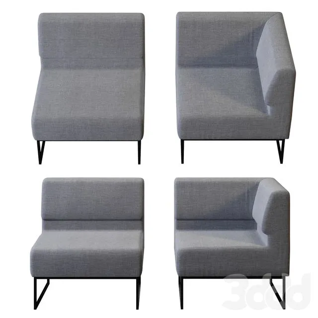 Richman lounge sofa 3D Model