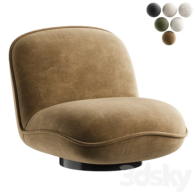 Richmond Fauteuil Ophelia Medium Lovely Creme 3D Model