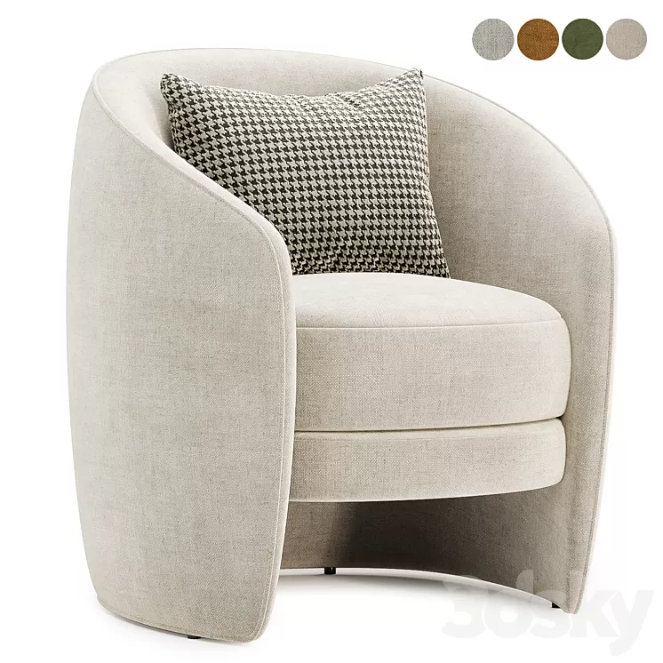 Richmond Interiors Fenna Armchair 3D Model Free