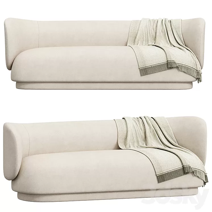 Rico 3 Seater Sofa Brushed