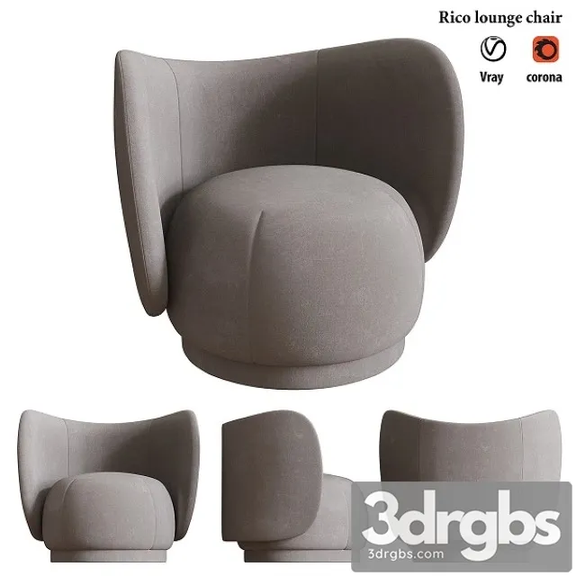 Rico Lounge Chair 3D Model Free