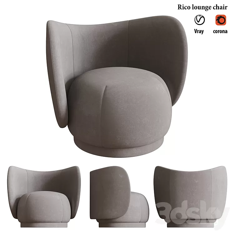 Rico lounge chair 3D Model