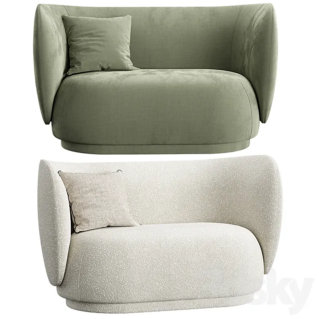 Rico Lounge Sofa 3D Model