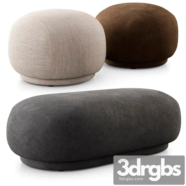 Rico Pouf And Ottoman By Ferm Living 3D Model Free