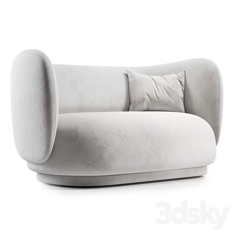 Rico sofa 2 seater 3D Model Free
