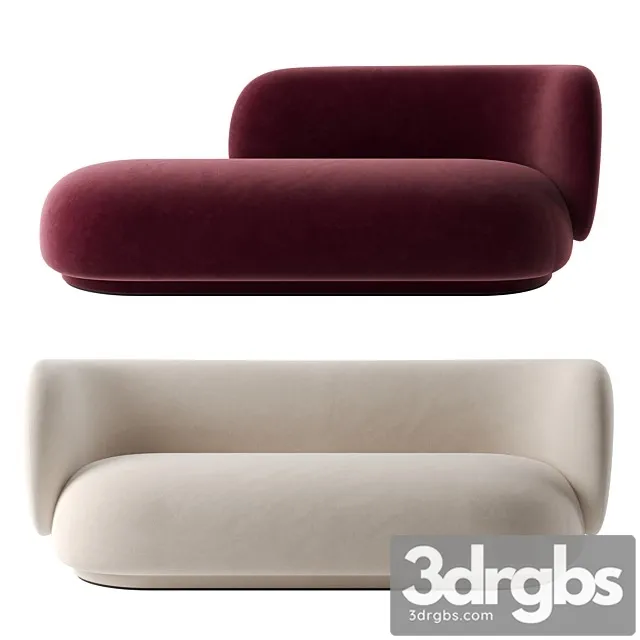 Rico Sofa by Ferm Living 3D Model Free