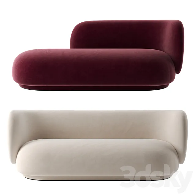 Rico sofa by Ferm Living 3DModel