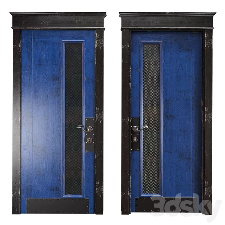 RIDS2.0 Blue/black Loft door 3D Model Free