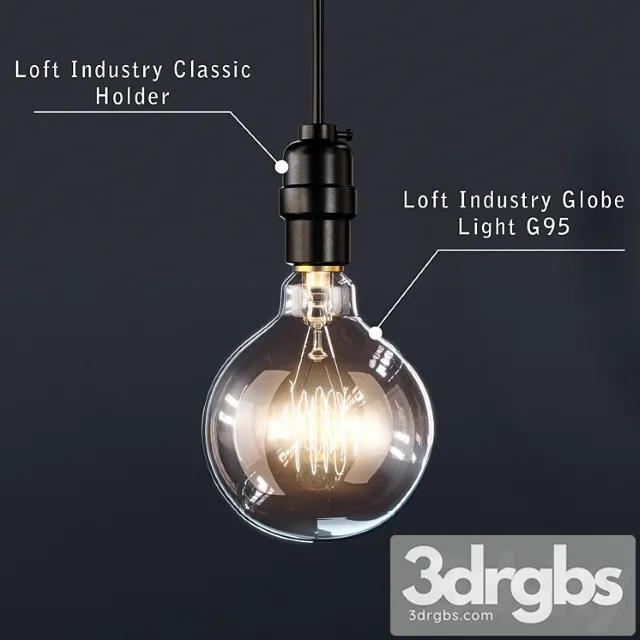Rietro Lampa Loft Industry 1 3D Model Free