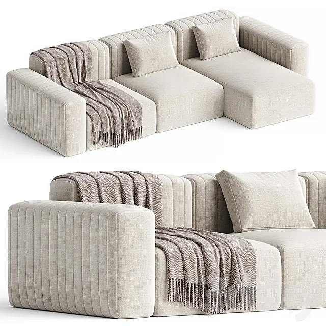 RIF | Sofa with chaise longue By NORR11 3D Model
