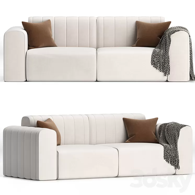 RIFF 2 seater sofa By NORR11 3D Model Free