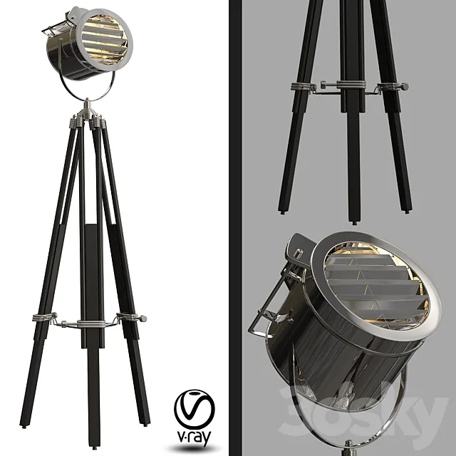 Riflettore floor standing light 3DModel