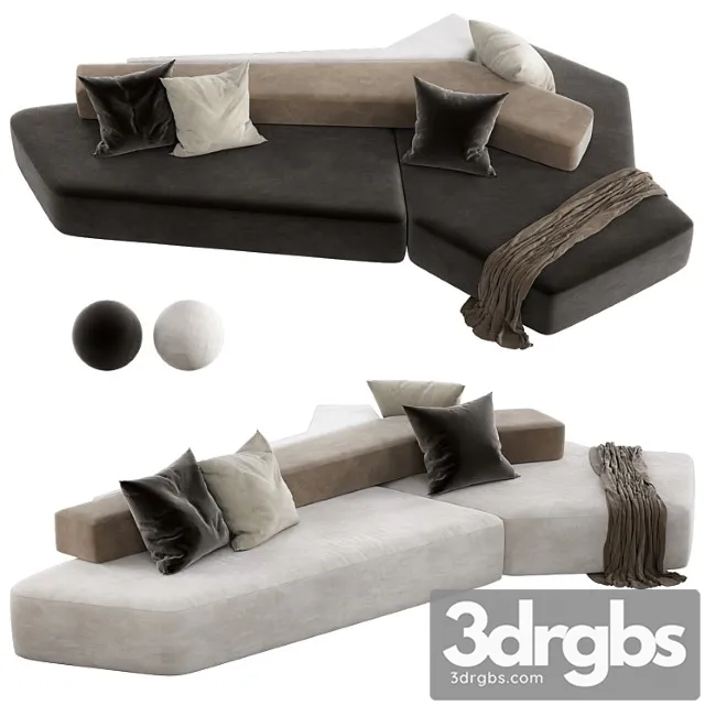 Rift sofa 2 3D Model Free