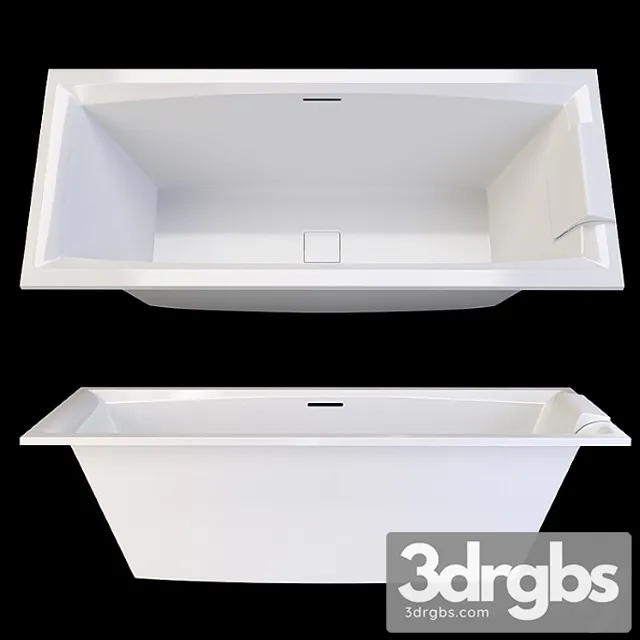 Riho Still Square Acrylic Bathtub 3D Model Free
