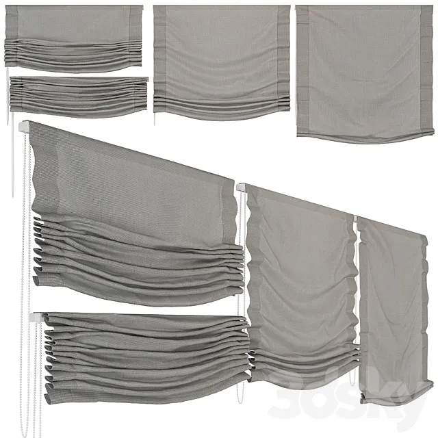 Rim_curtain_set_4 3D Model