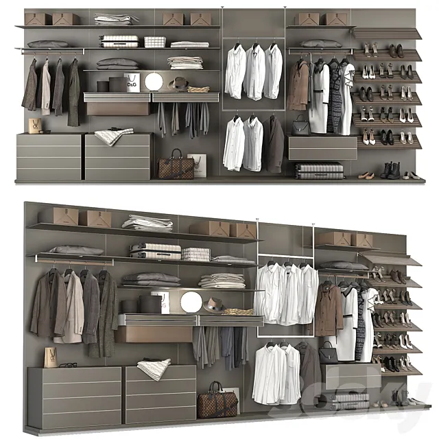 Rimadesio Abacus Walk-in Closet 1 3DModel