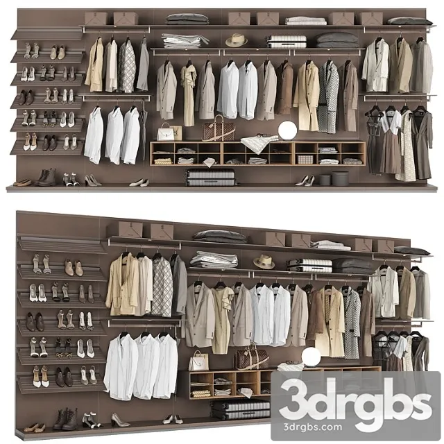 Rimadesio Abacus Walk In Closet 3 3D Model Free