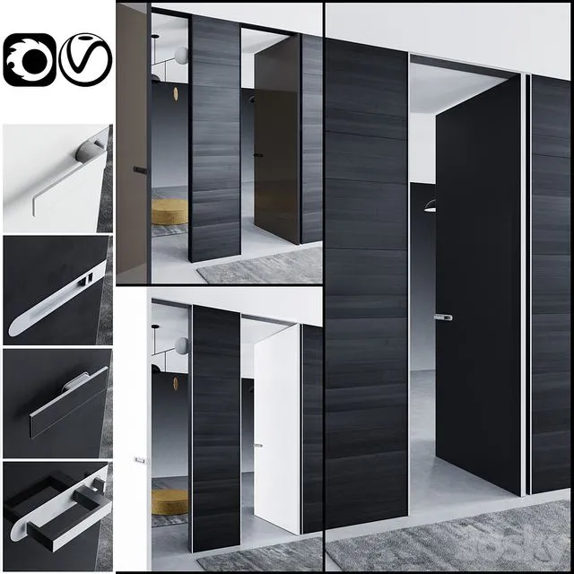 Rimadesio doors Aura _ doors for office and home 3D Model