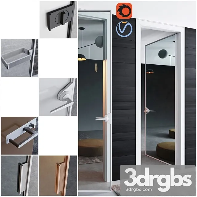 Rimadesio doors ghost   doors for office and home 3D Model Free