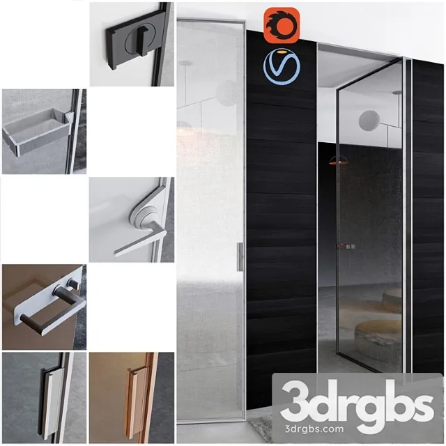 Rimadesio doors vela   2   doors for office and home 3D Model Free