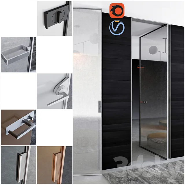 Rimadesio doors Vela _ 2 _ doors for office and home 3D Model