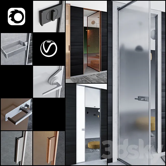 Rimadesio doors Zen _ doors for office and home 3DModel