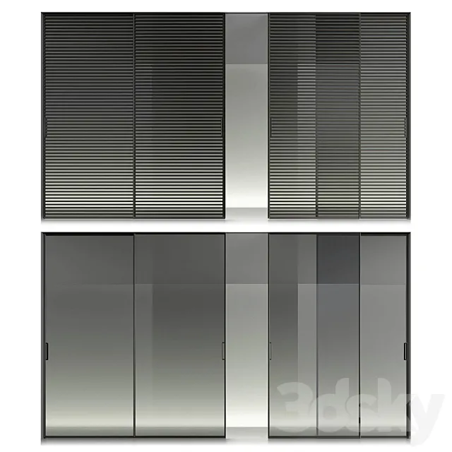 Rimadesio sliding doors 2 3DModel
