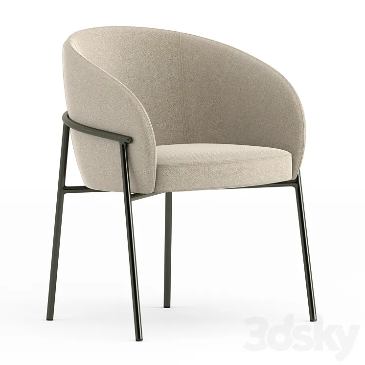 Rimo Chair by Parla 3D Model Free