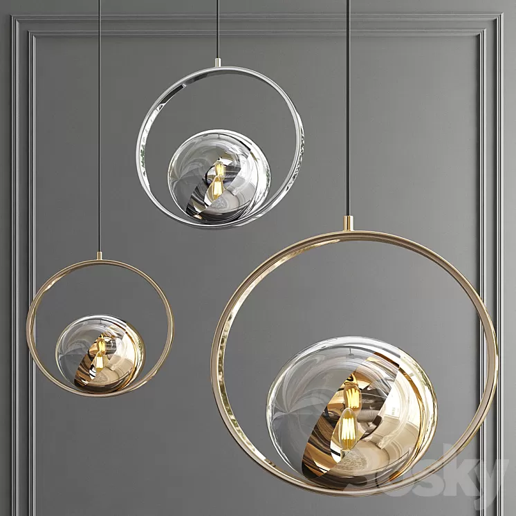 Ring ceiling light 3D Model