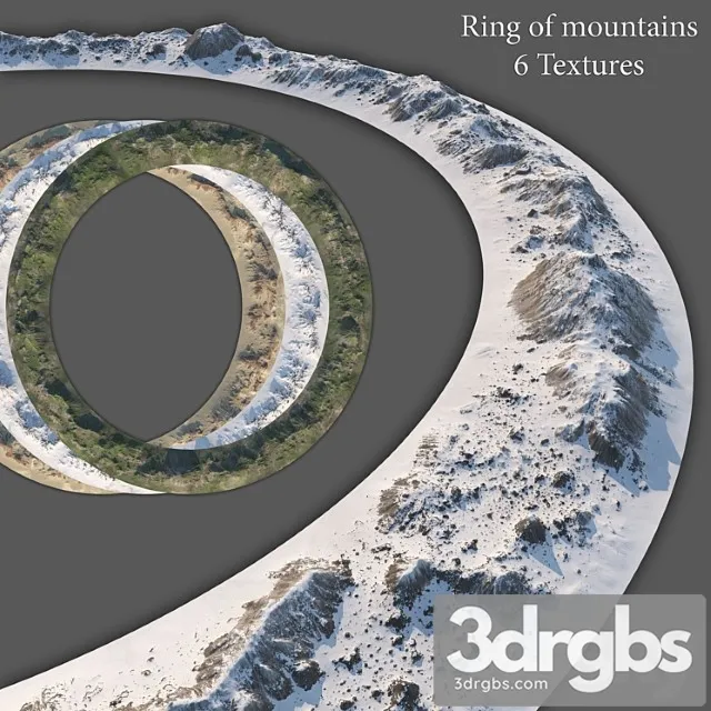 Ring of mountains + 6 textures Free Download