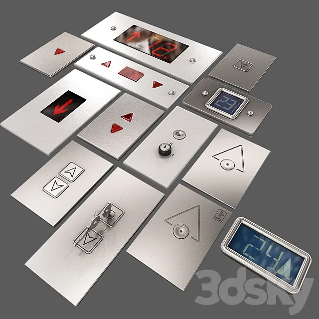 Ring the posts and boards to display the elevator 3DModel