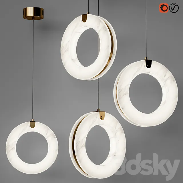 Ringova pendant lamp 3D Model
