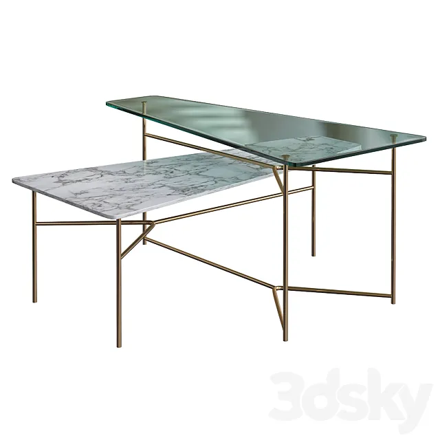 Rioalto Coffee Table Reflex Angelo 3DModel