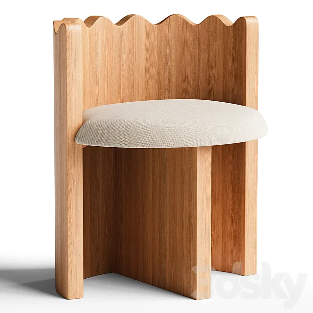 Ripple Accent Chair 3D Model