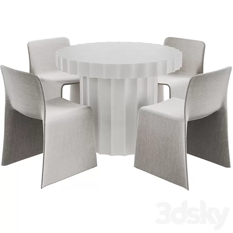 Ripple table + Glove 3D Model