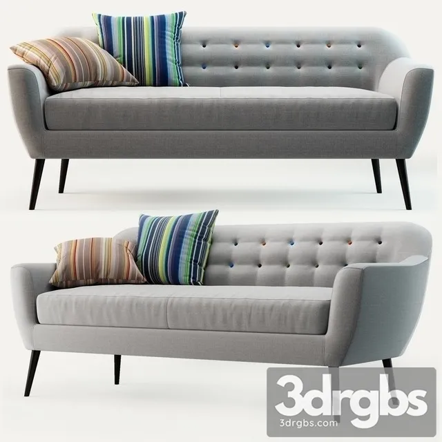 Ritchie 3 Seater Sofa 3D Model Free