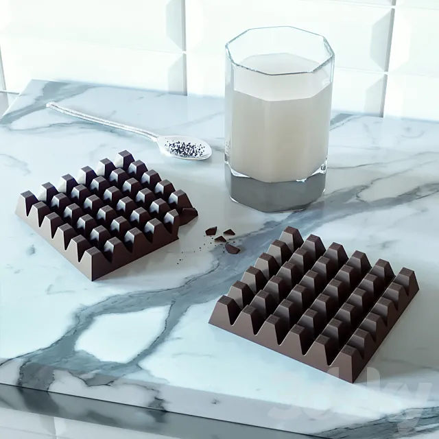 Ritter Sport Chocolate 3DModel