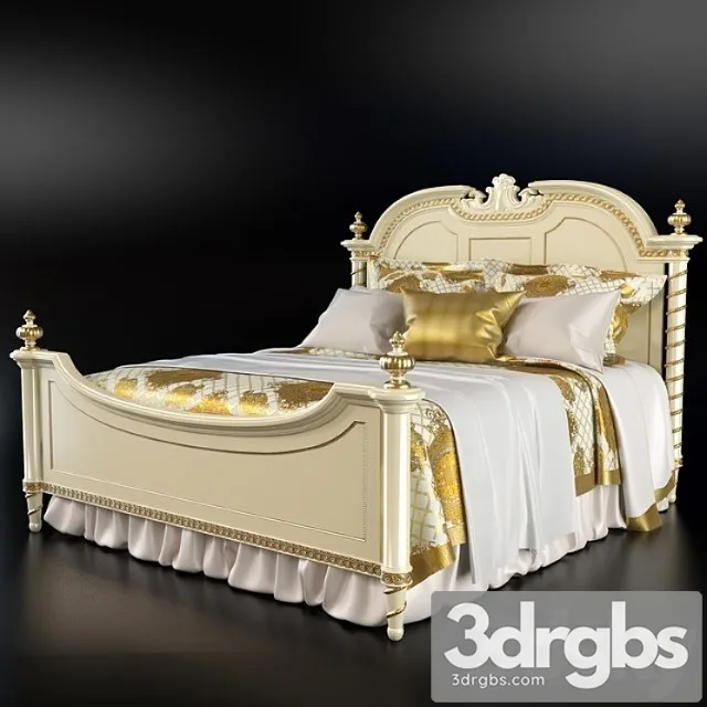 Riva Mobile DArte Hermitage Collection Bed 3D Model Free