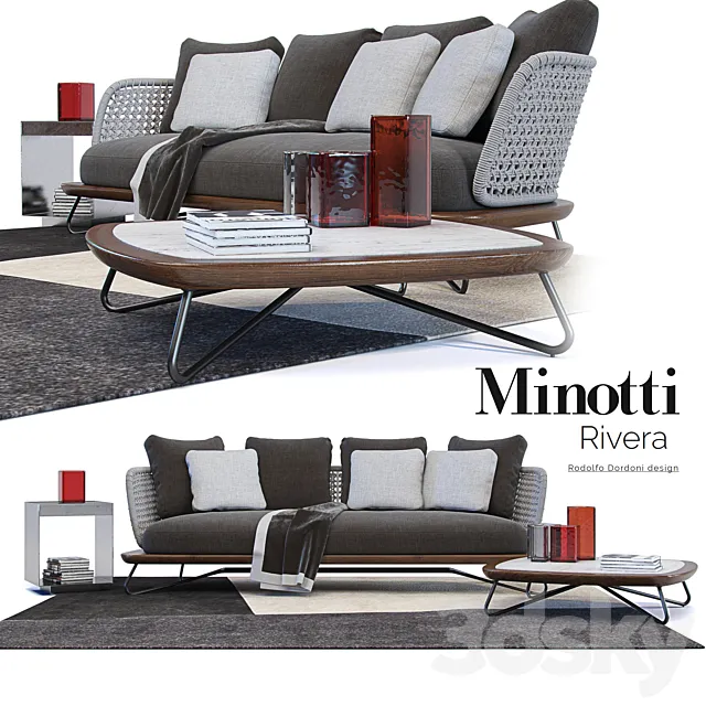 Rivera _ Minotti Rivera 3DModel