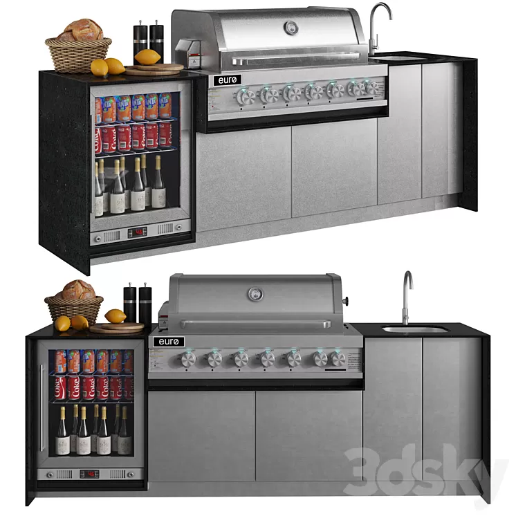 Riverina Outdoor Kitchen 3D Model