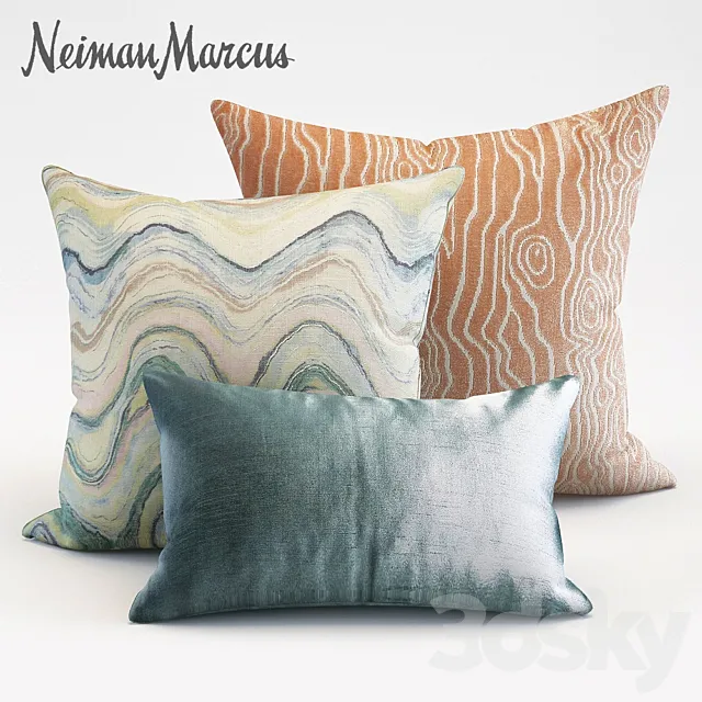 Rivers Blush Pillow 3DModel