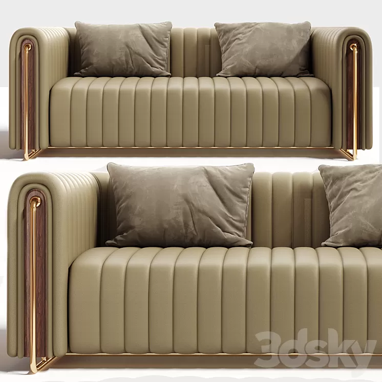 Rivers sofa 3D Model Free
