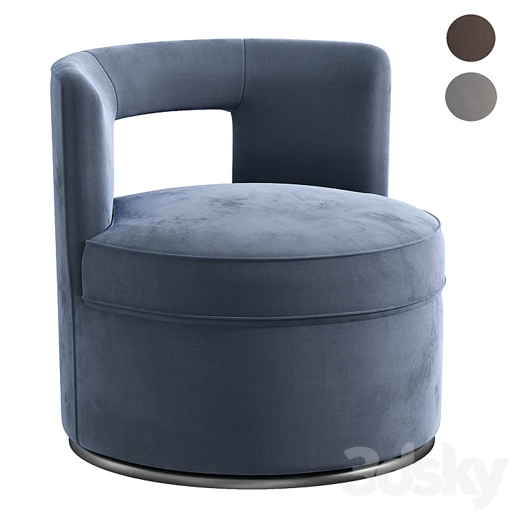 Rivet slade pouf 3D Model Free