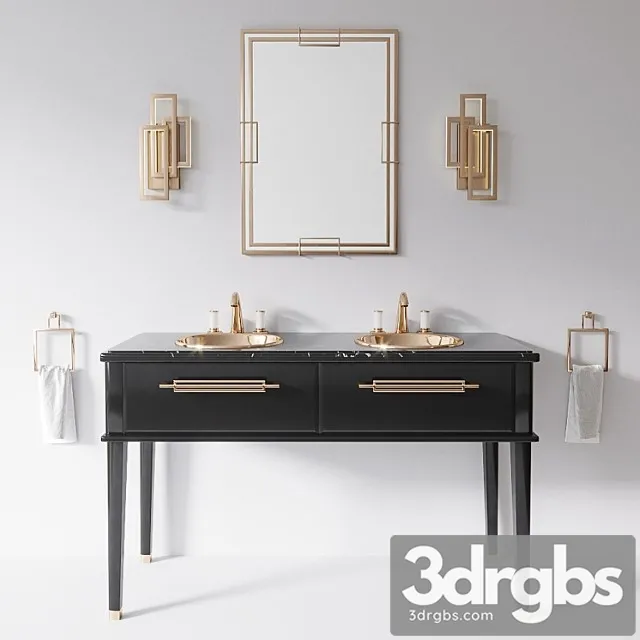 Riviere Black Nero Marquinia 2x Sink By Oasis Group 3D Model Free