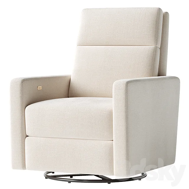 Rixby Natural Nursery Power Recliner 3D Model