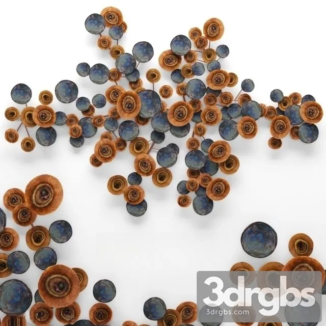 Rizzo Wall Sculpture Arteriors 3D Model Free